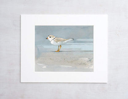 Piping Plover Beach Art Print, Coastal Décor