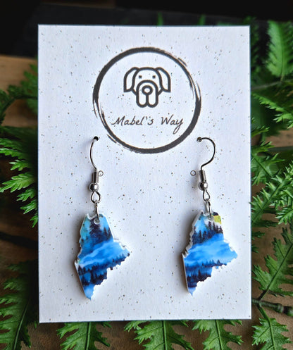 Maine Scenic Mountain Earrings