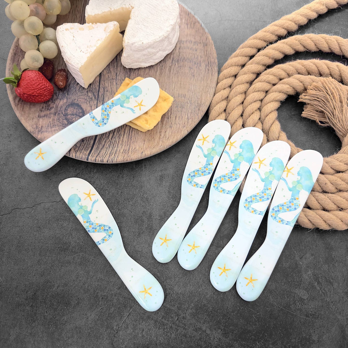 Mermaid Melamine Cheese Spreader