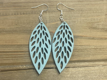 Discover the Luxury of Wooden Feather Lightweight Earrings