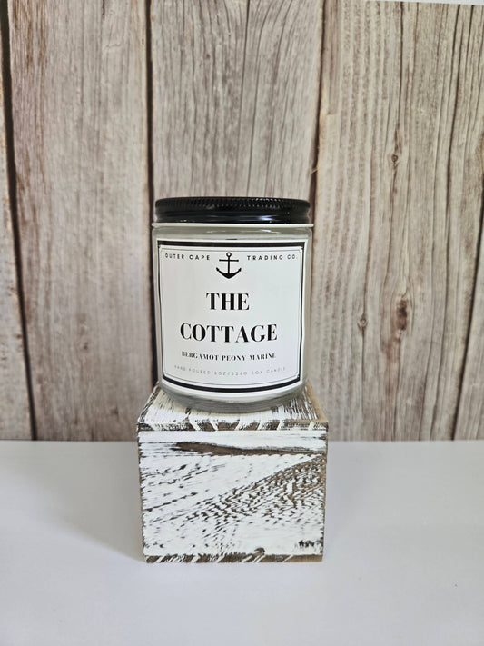 The Cottage Shop Soy Wax Crackling Wooden Wick Candle