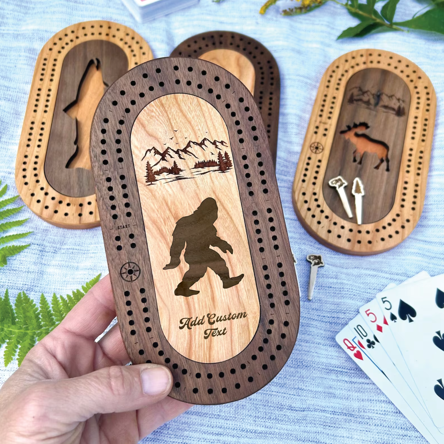Bigfoot Travel Cribbage Board