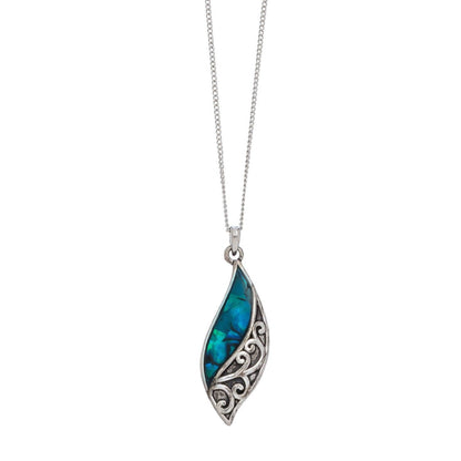 Pendant Necklace 17" Abalone Shell Beach Jewelry