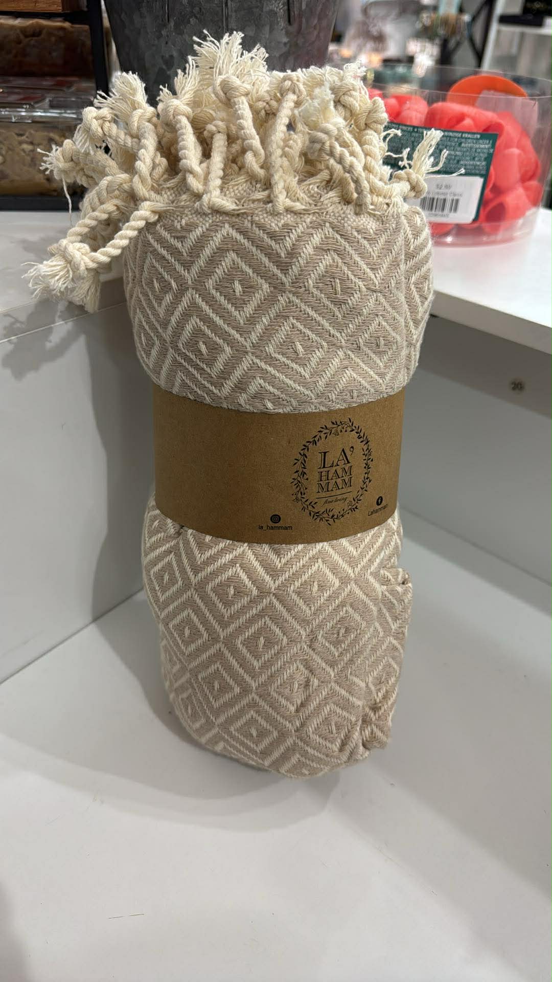 La Hammam Malta Cotton Throw Blanket