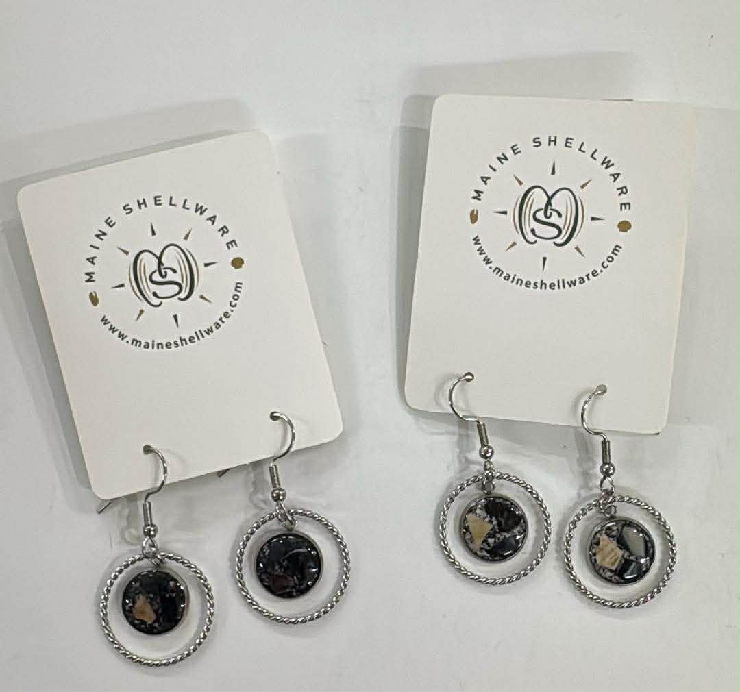 Maine Shellware Rope Circlet earrings