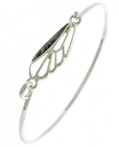 2mm Abalone Smaller Dragonfly Wing Casting Bangle