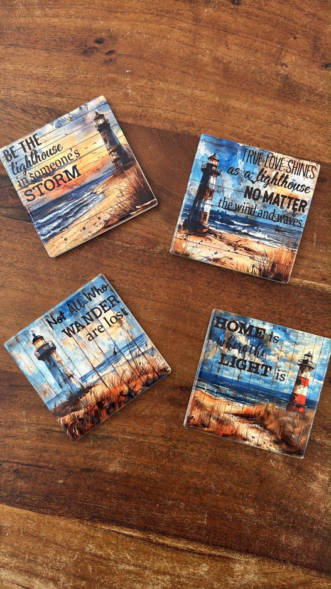 Set of 4 Ceramic Coasters