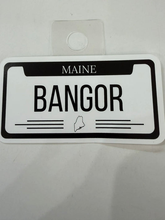 Bangor License Plate Sticker