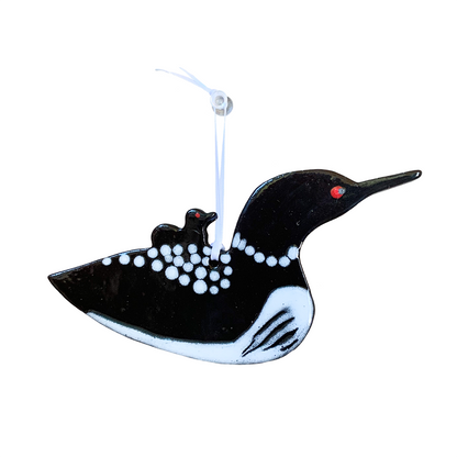 Loon with Chick Ornament