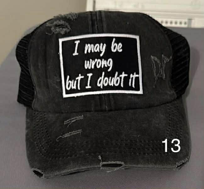 Women Distressed Hat