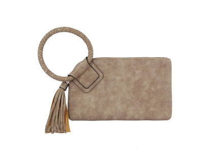 Sage Soft Vegan Leather Wristlet/Clutch