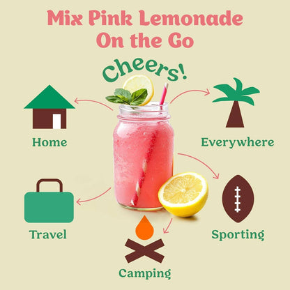Pink Lemonade Cocktail / Mocktail Mixer -