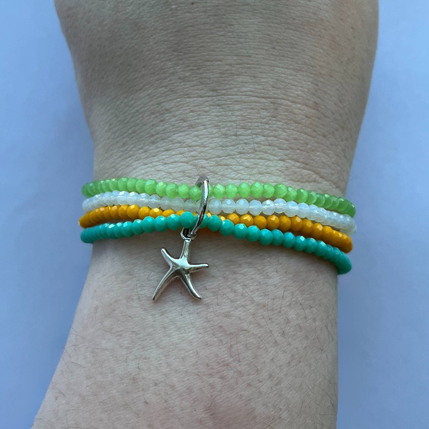 Kanani Multi Row Beaded Coastal Charm Bracelet