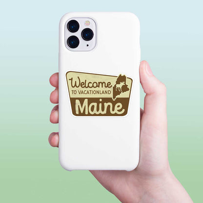 Maine Welcome to Vacationland Mini Sticker