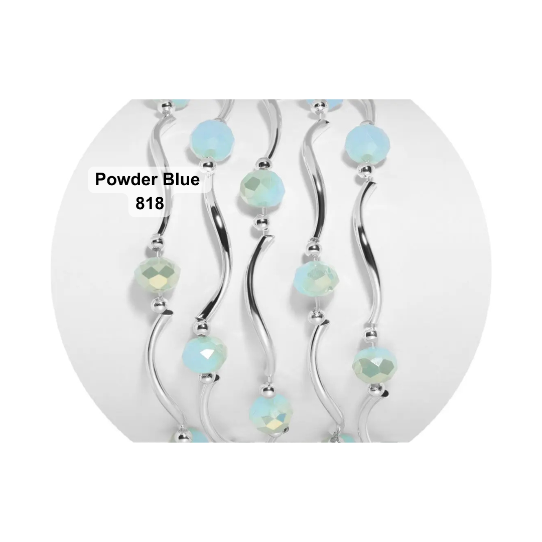 Classic Crystal Beaded Stretch Bracelets