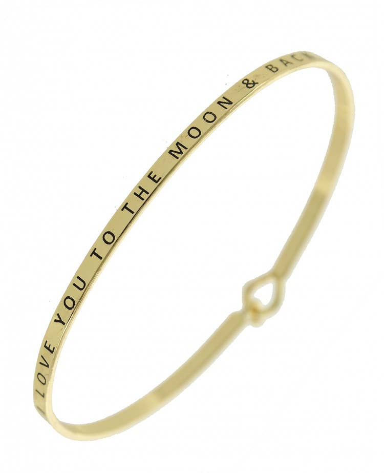 LOVE YOU TO THE MOON & BACK Bangle