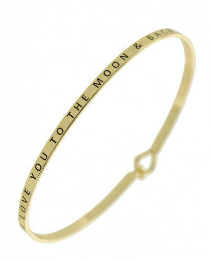 LOVE YOU TO THE MOON & BACK Bangle