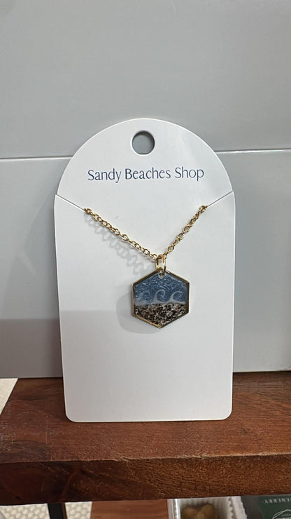 Custom  Gold Sand Necklaces