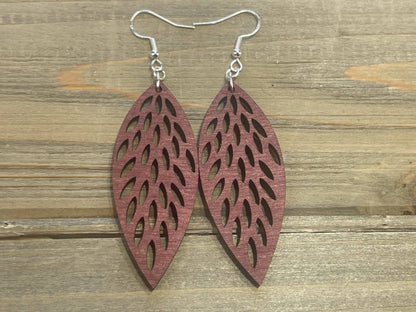 Discover the Luxury of Wooden Feather Lightweight Earrings