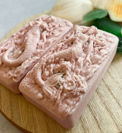 Peachy Keen Hidden Sea Glass Sea Salt Soap
