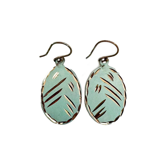 Patina Frosted Flora Earrings