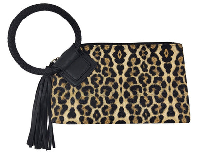 Cuff Handle Tassel Wristlet Clutch