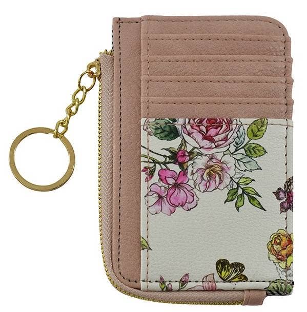 Small Faux Leather Card Holder Wallet