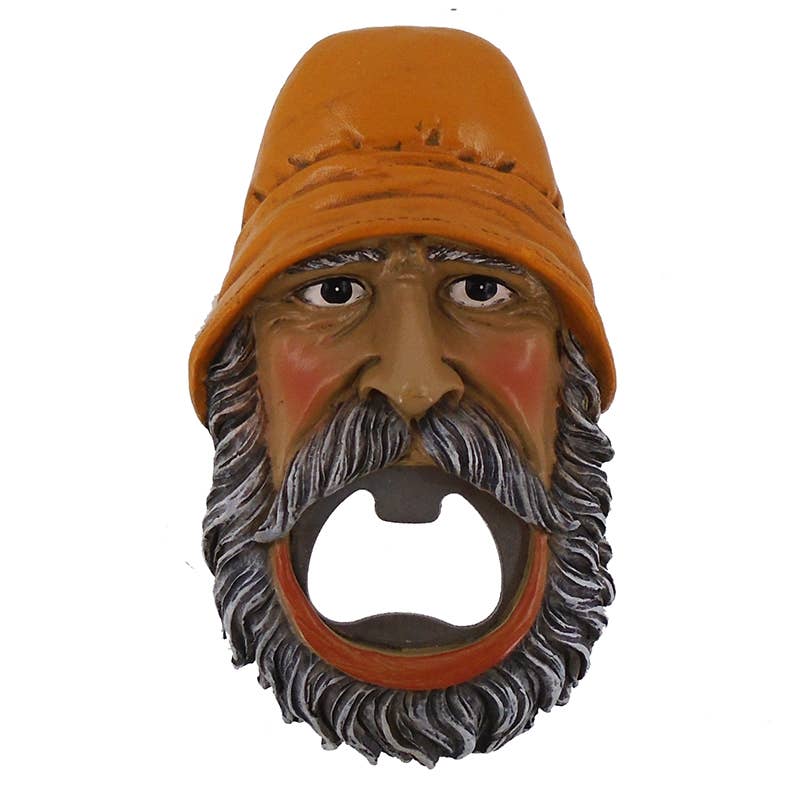4" Fisherman Bottle Opener Magnet