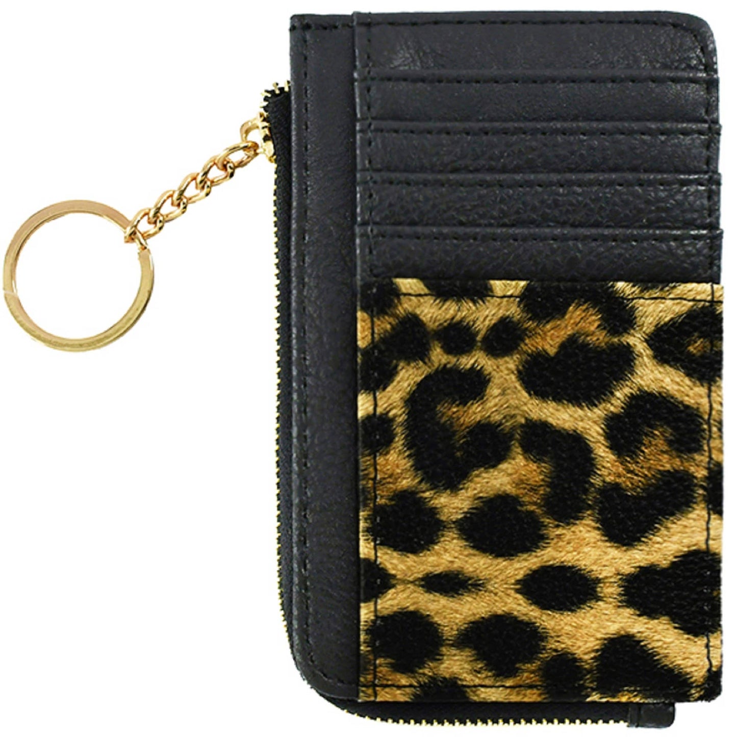Small Faux Leather Card Holder Wallet