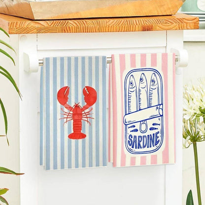 Marine Life Kitchen Tea Towels