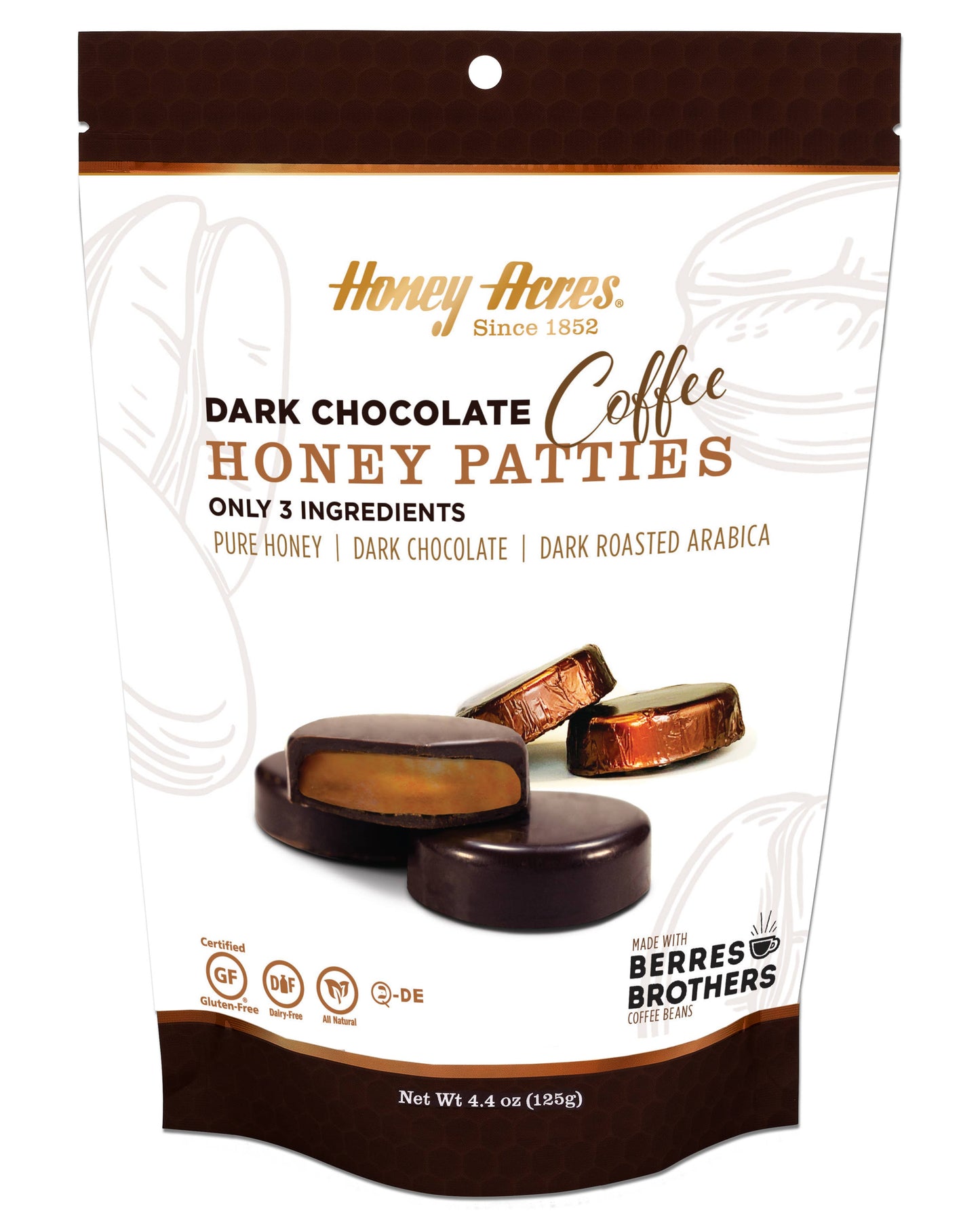 Dark Chocolate Coffee Honey Patties