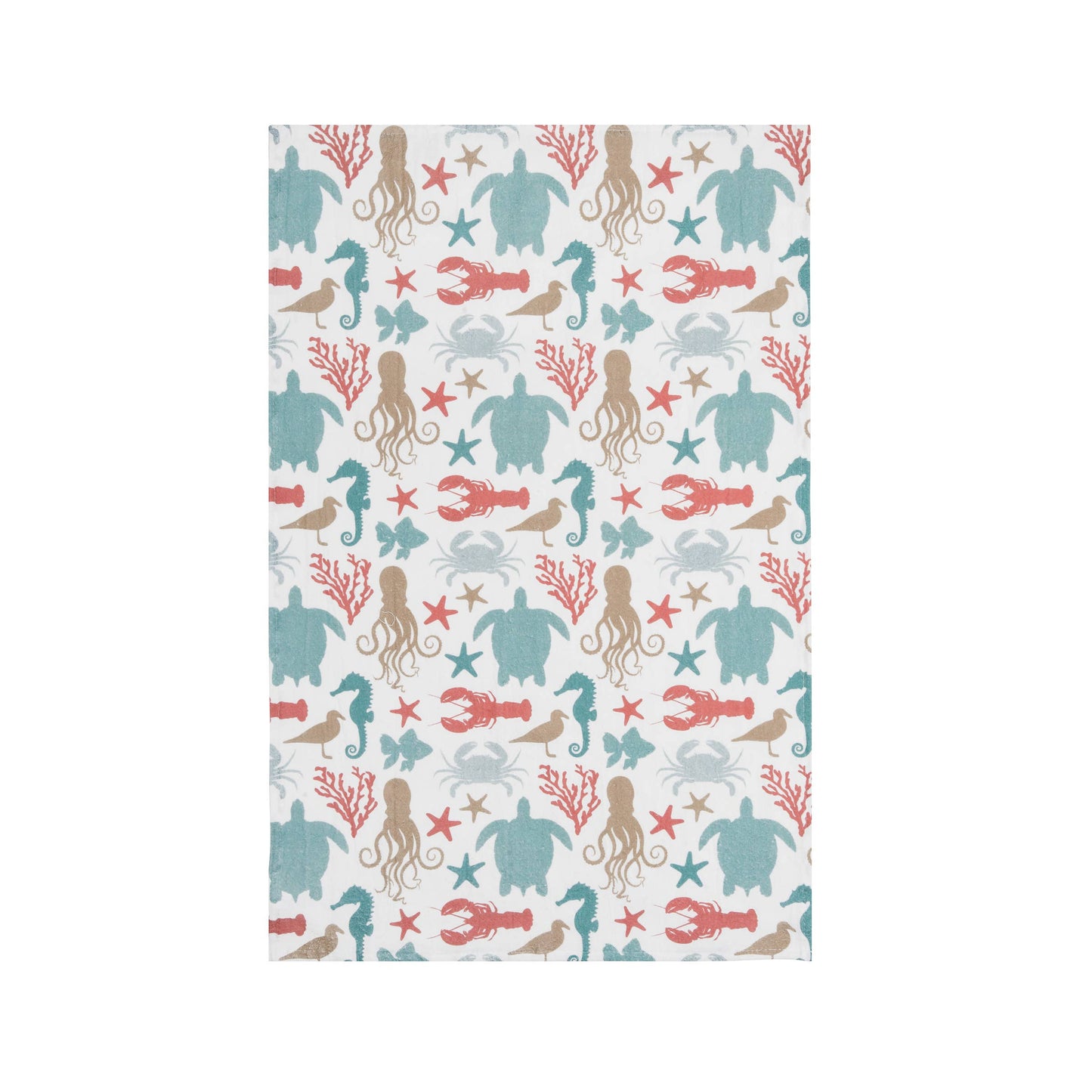 Coastal Sea Creatures Kitchen Towel