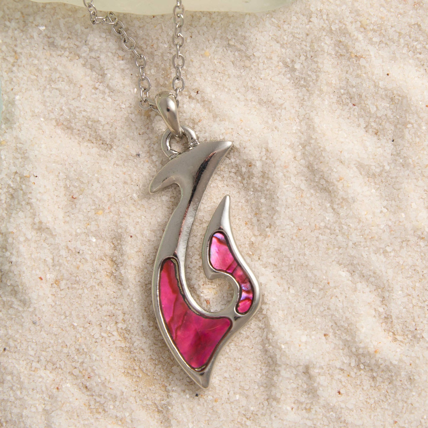 Abalone Shell Pendant Necklace Beach Jewelry