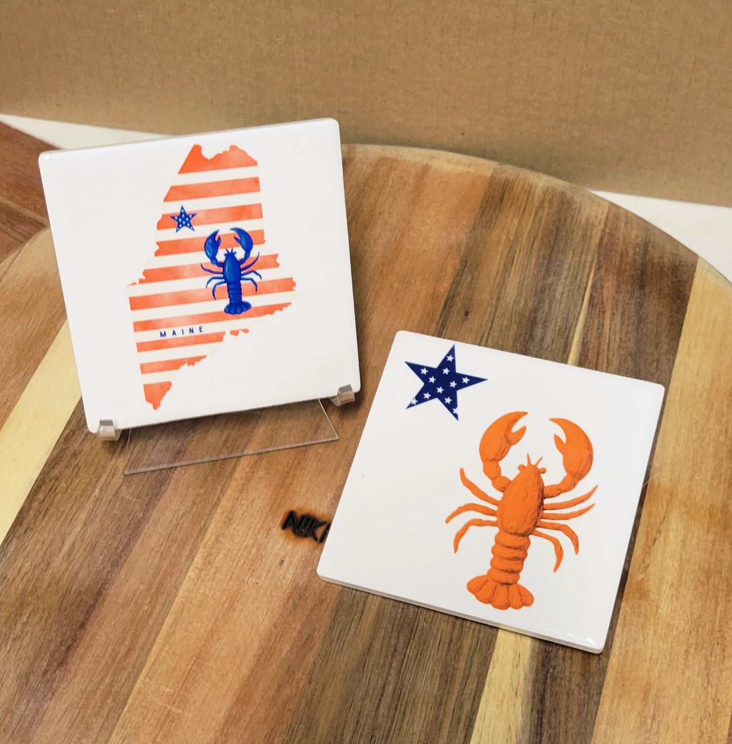Maine Patriotic Coasters