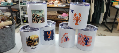 Maine Insulated Mugs with Handle & Lid