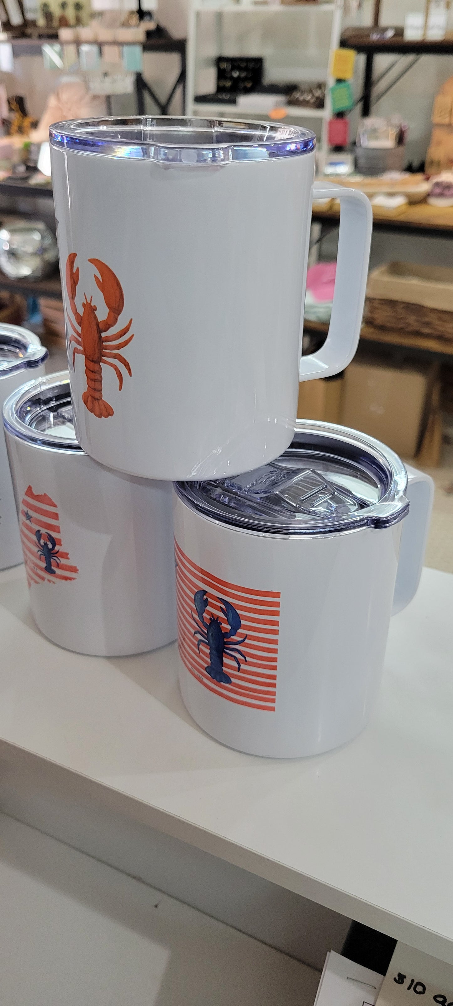 Maine Insulated Mugs with Handle & Lid