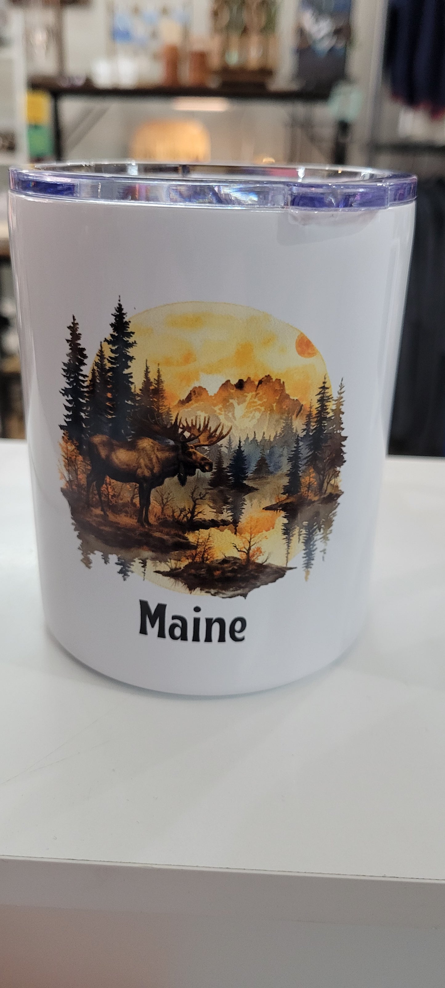 Maine Insulated Mugs with Handle & Lid