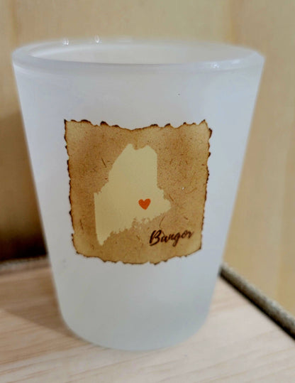 Maine Frosted Shot Glasses