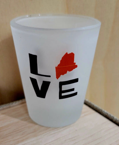 Maine Frosted Shot Glasses