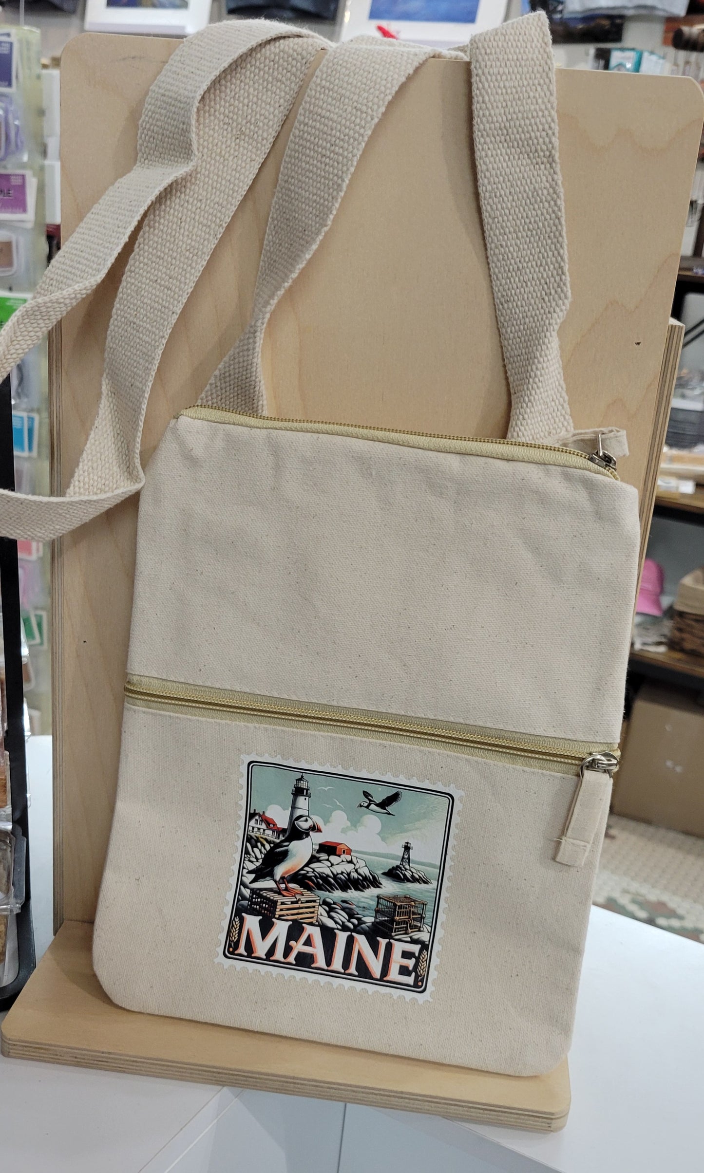 Canvas Crossbody Pouch Bag-Multiple Designs/Colors