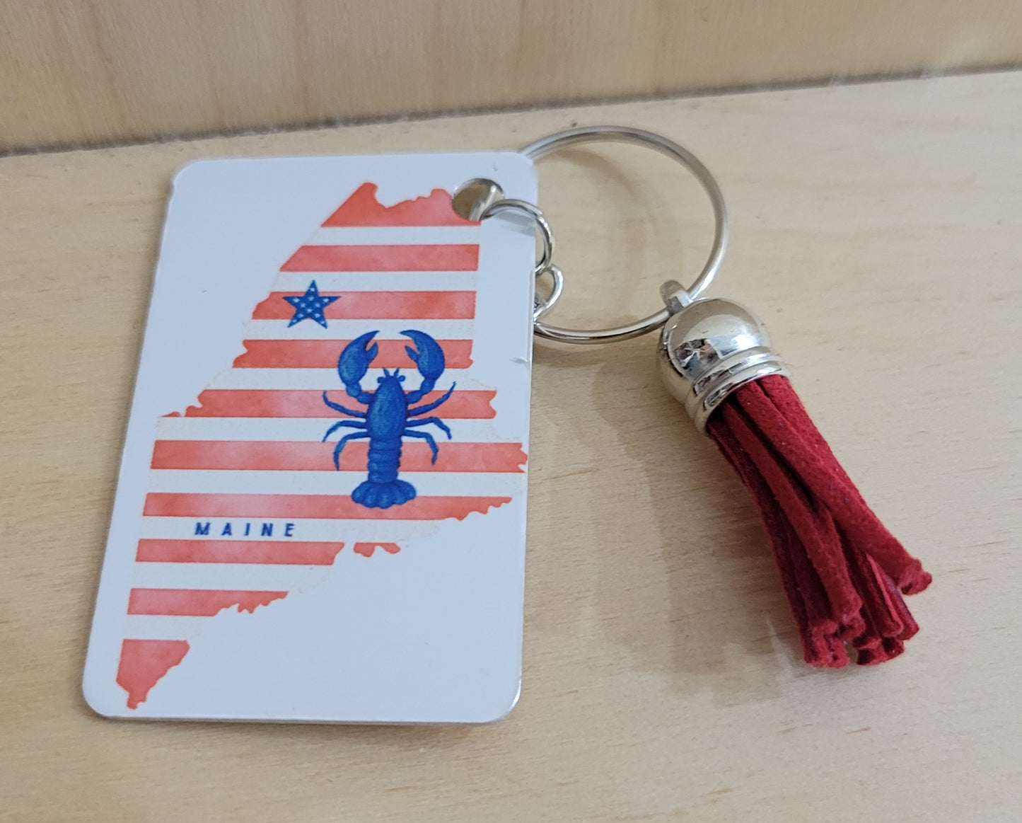 Maine Themed Keychains w/Tassel