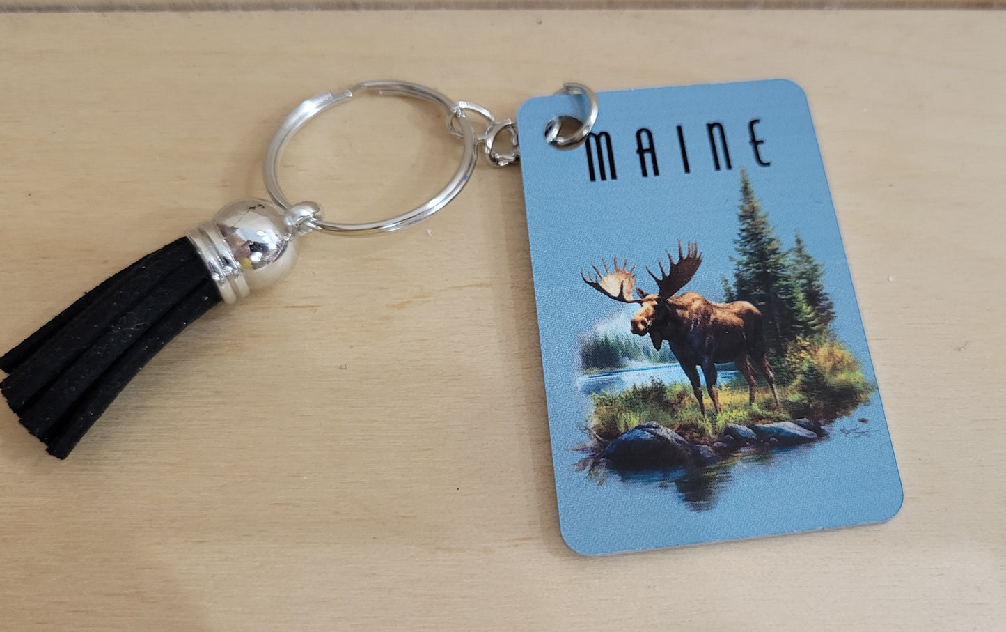 Maine Themed Keychains w/Tassel