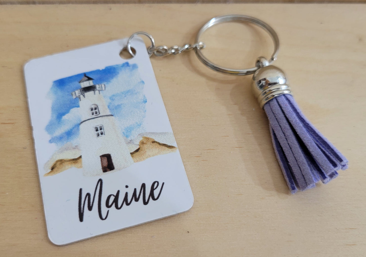 Maine Themed Keychains w/Tassel