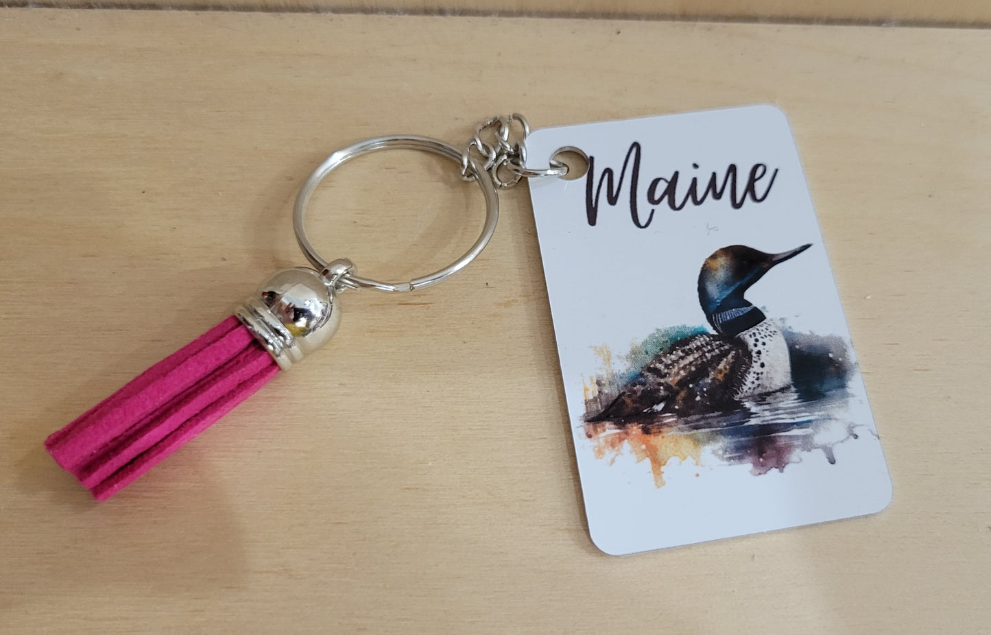 Maine Themed Keychains w/Tassel