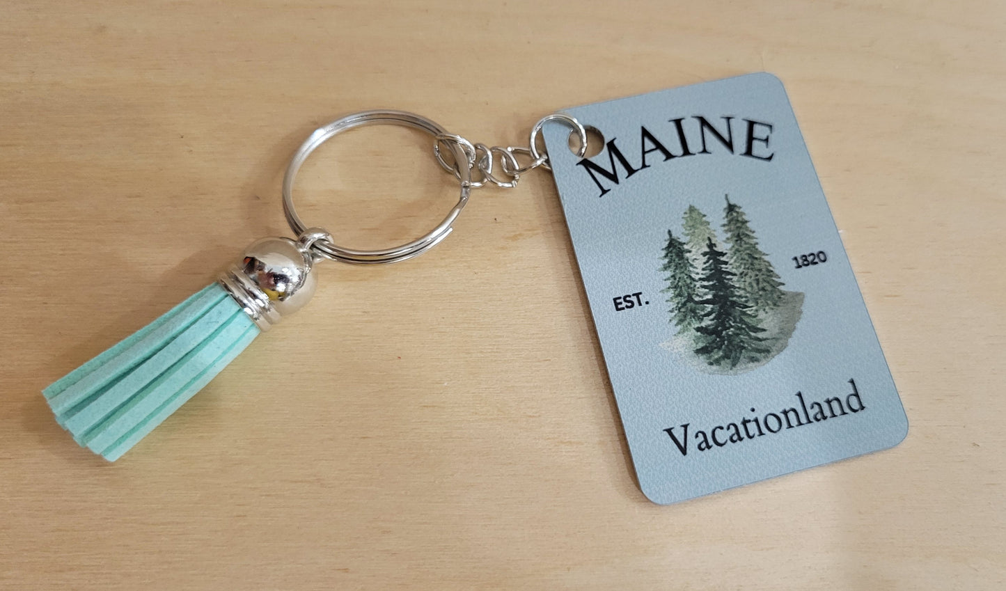 Maine Themed Keychains w/Tassel