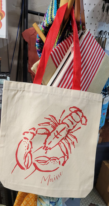 Red Lobster Canvas Tote Bag