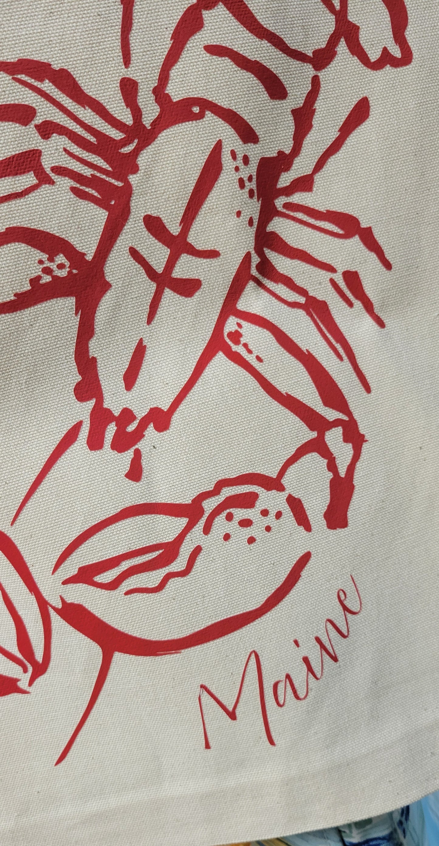 Red Lobster Canvas Tote Bag