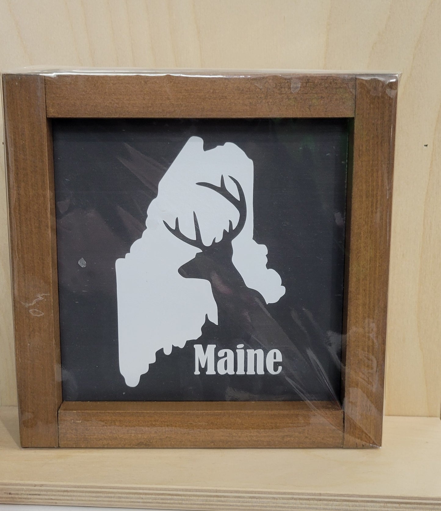 7x7 Framed Maine Signs