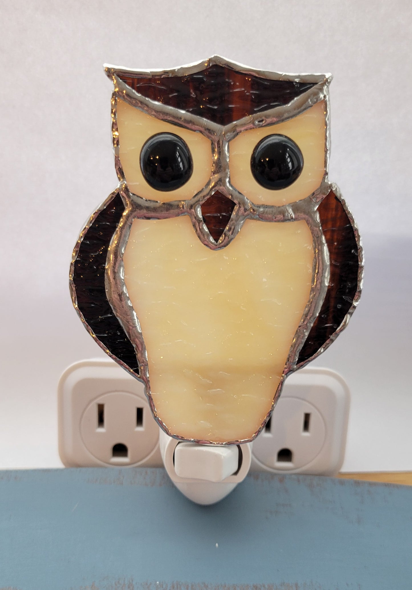 Cliff Stained Glass Nightlight-Owl