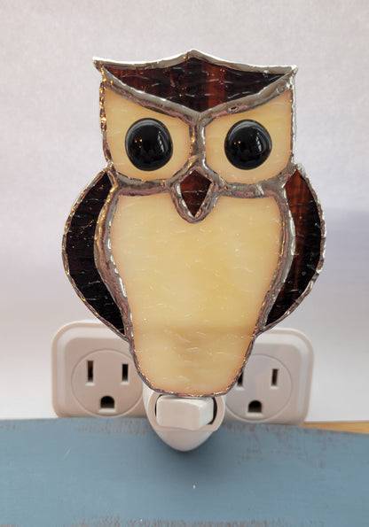 Cliff Stained Glass Nightlight-Owl
